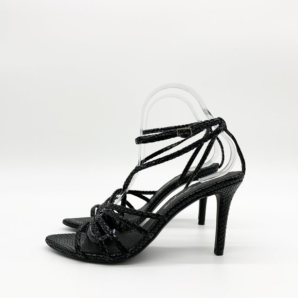 FREE PEOPLE Patent Python Print Strappy Sandals - Picture 7 of 10